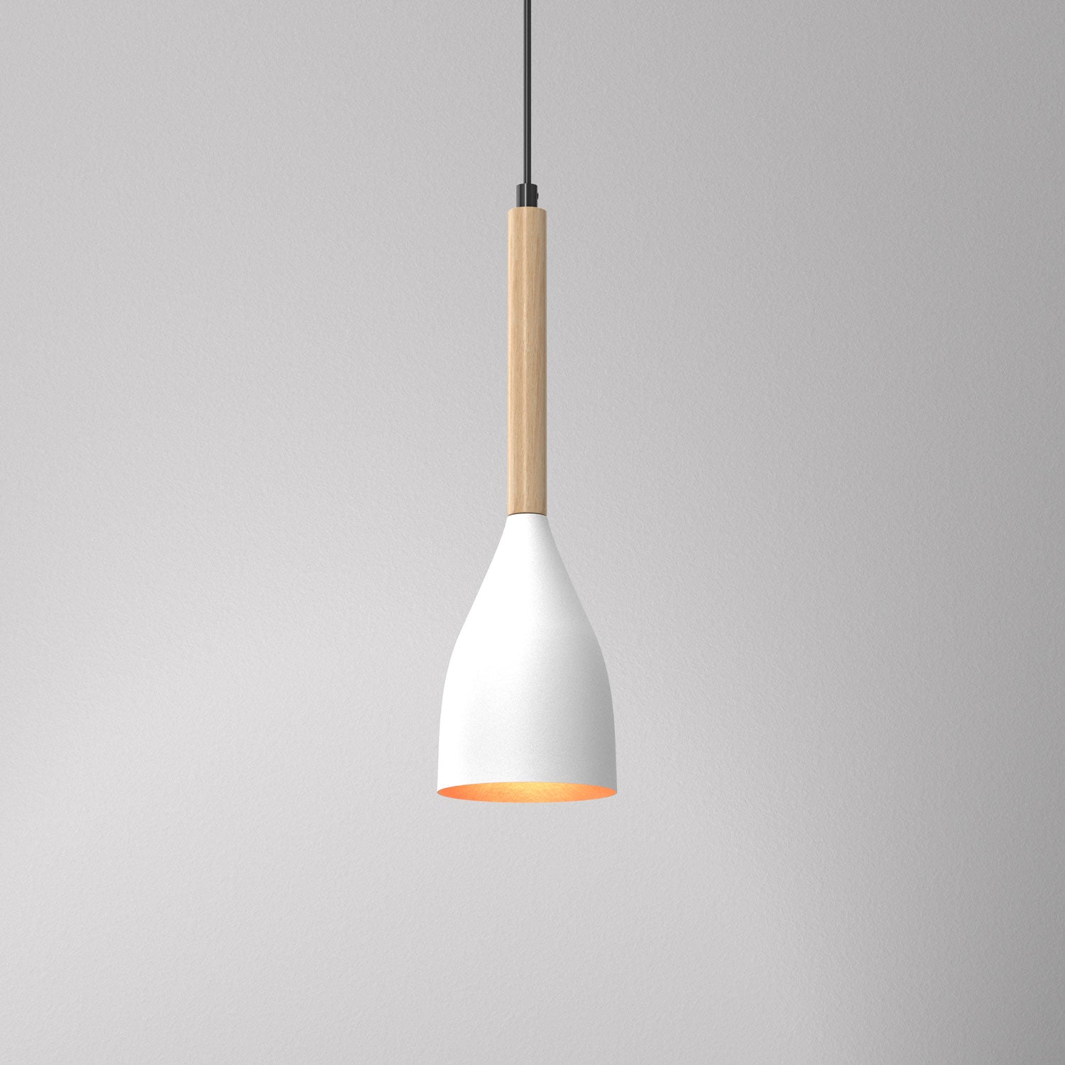 żyrandol Muza white/gold 1xE27