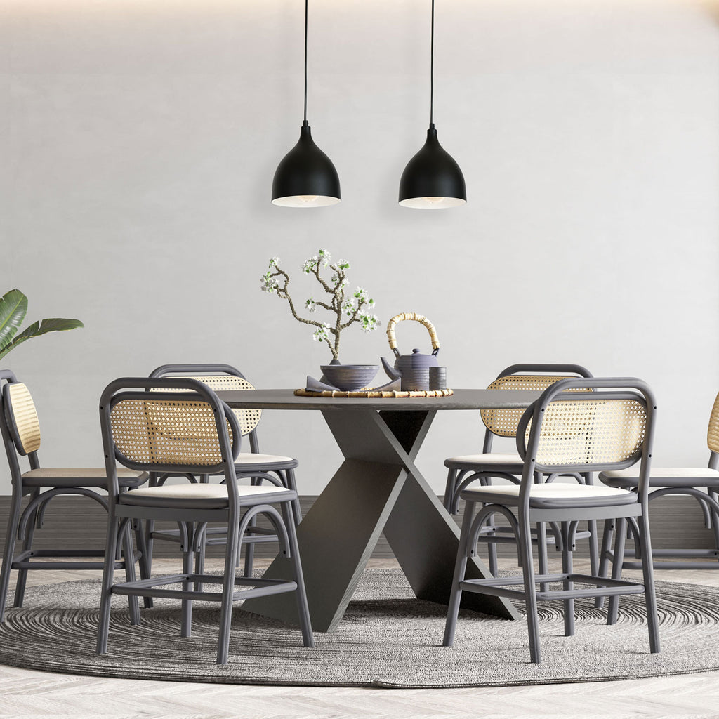 żyrandol Noak classic black/white 2xE27