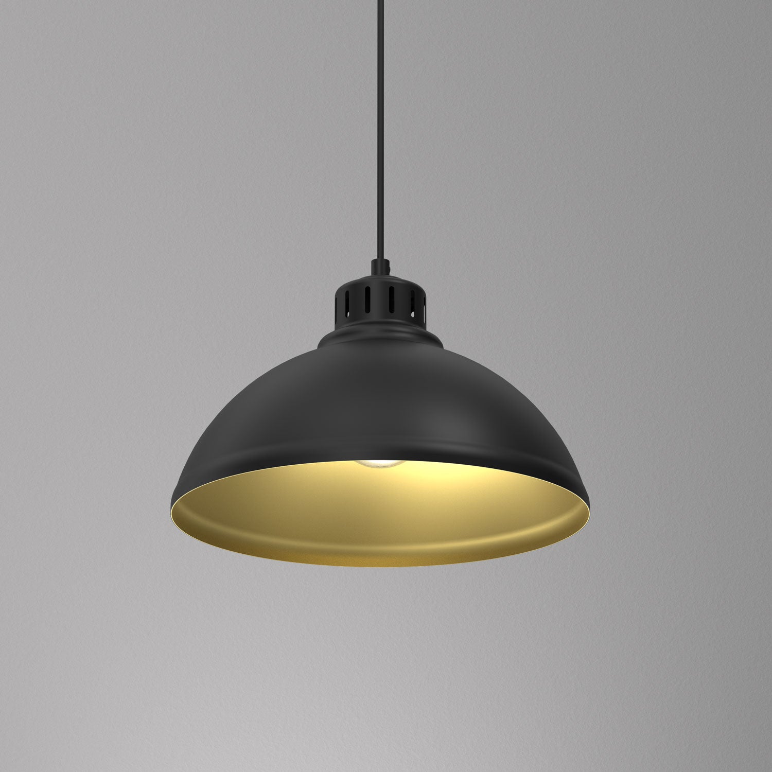 żyrandol Sven dia 300 black/gold 1xE27