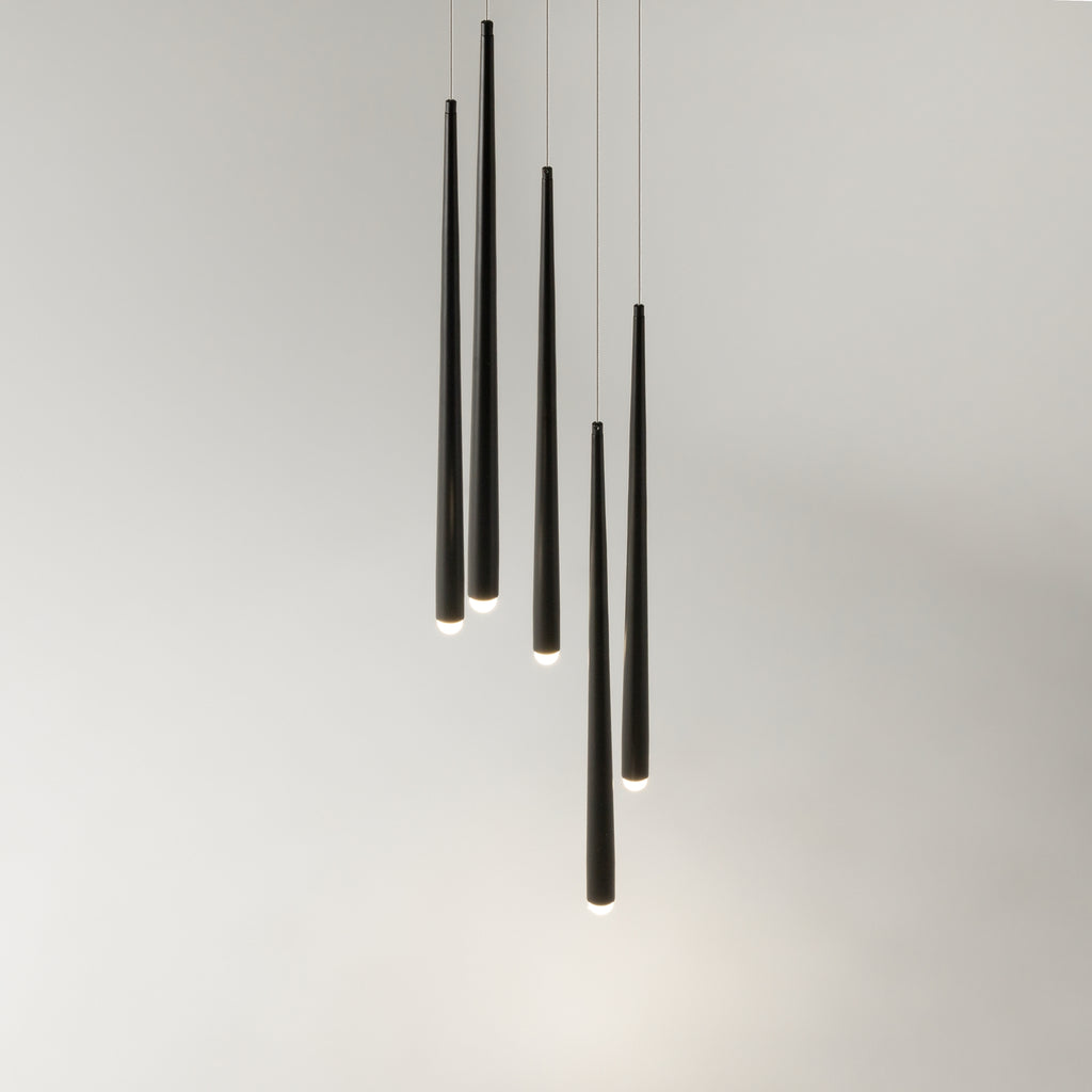 Maytoni Lampa wisząca Cascade - Aluminium - Czarny MOD132PL-L30BK