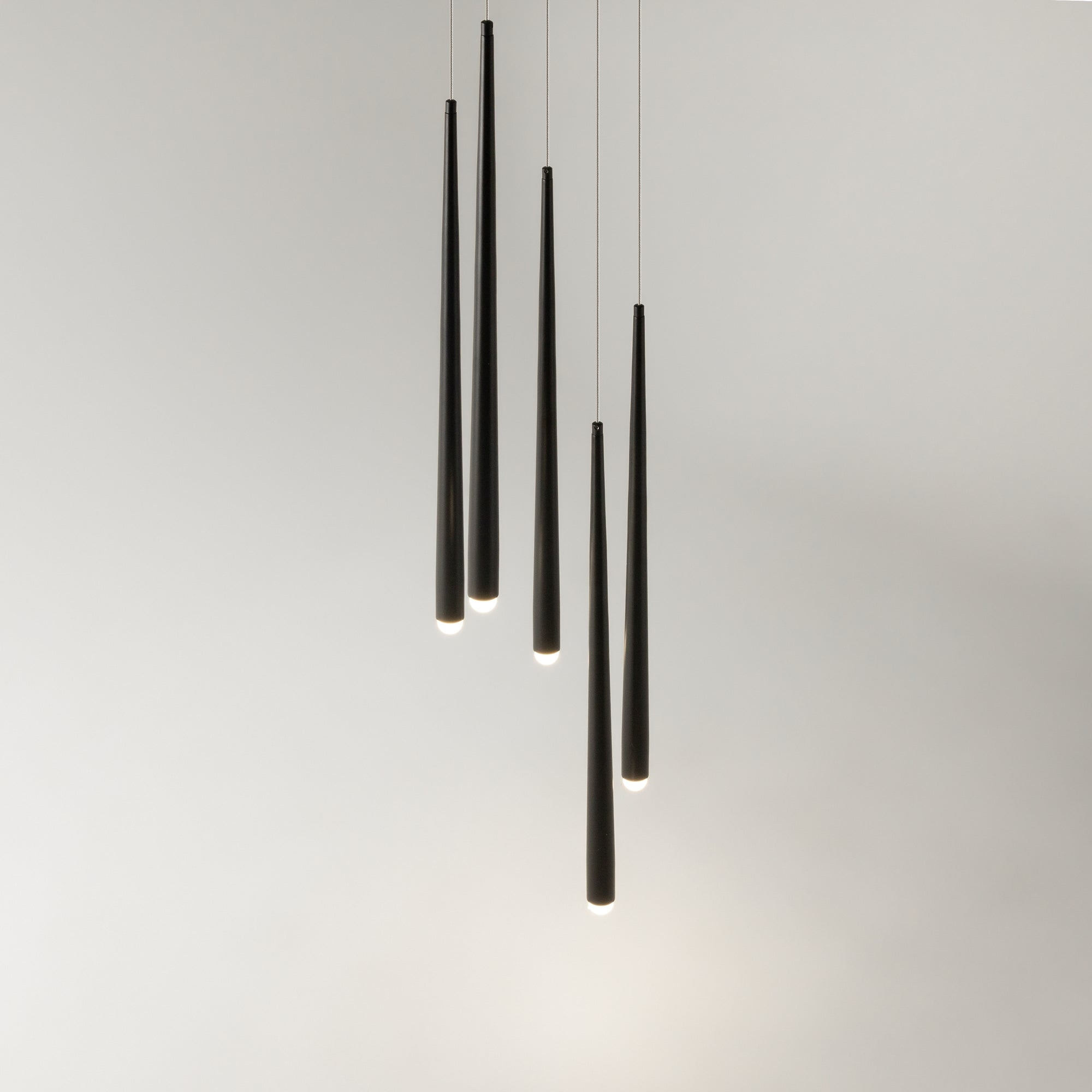 Maytoni Lampa wisząca Cascade - Aluminium - Czarny MOD132PL-L30BK
