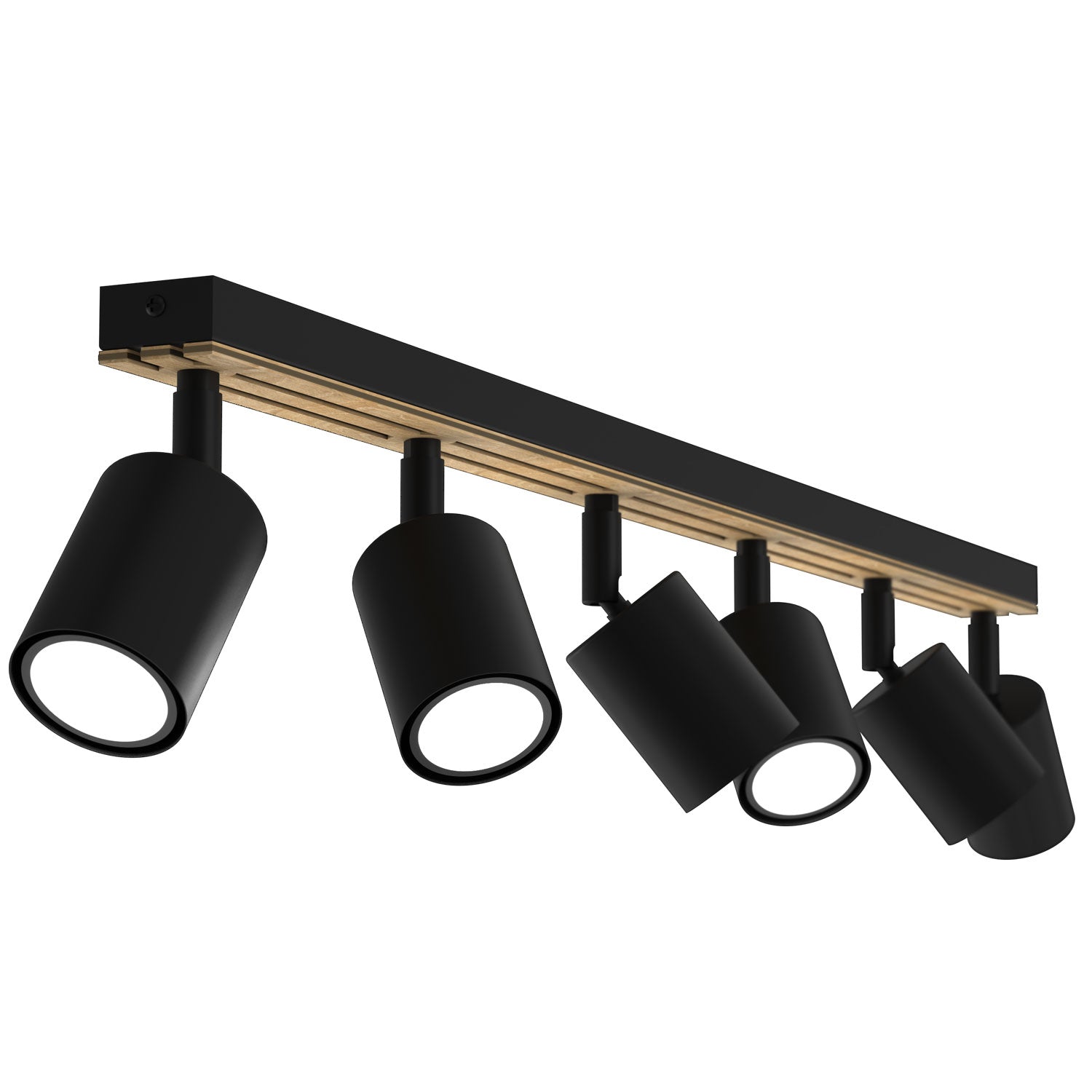Spot Terra line 800 black/wood/black swivel 6xGU10 (Ceryfikat FSC 100%, SGSCH-COC-070615)