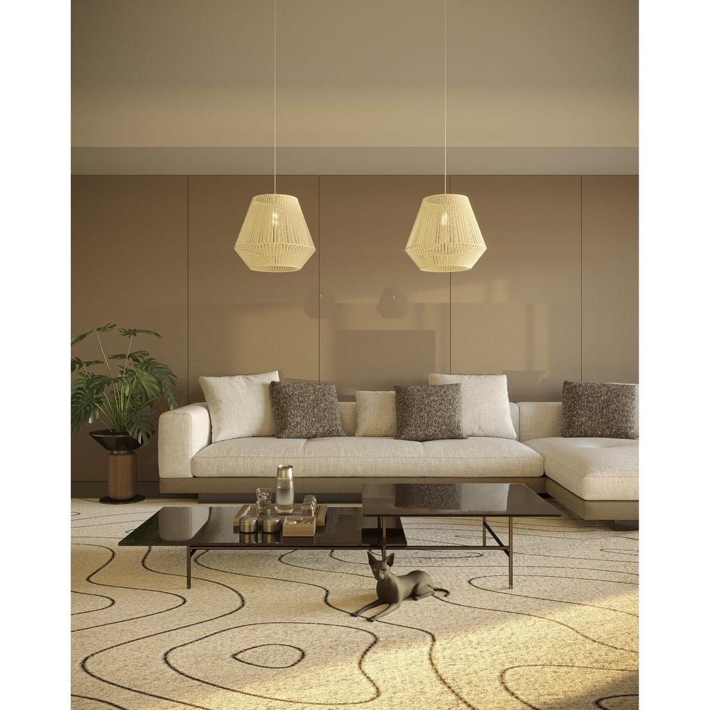 Maxlight Lampa wisząca Praslin II - Bawełna - Biały P0584