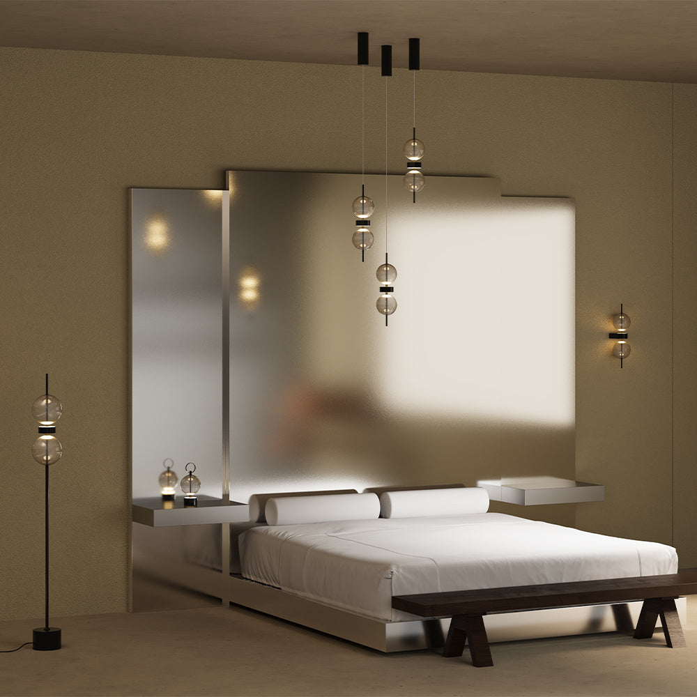 Maytoni Kinkiet Double Moon - Metal - Czarny MOD478WL-L8B3K