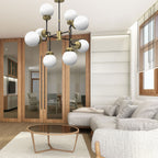 ceiling lamp Hydro opal dlass dia 160 mm 8xE27