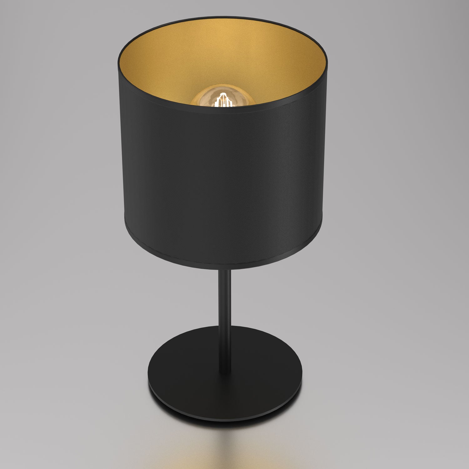 lampka gab. Arden H 34 black, cylinder shade dia 180, h 150 black/gold 1xE27