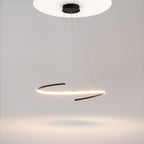Maytoni Lampa wisząca Curve - Aluminium - Czarny MOD242PL-L33BK