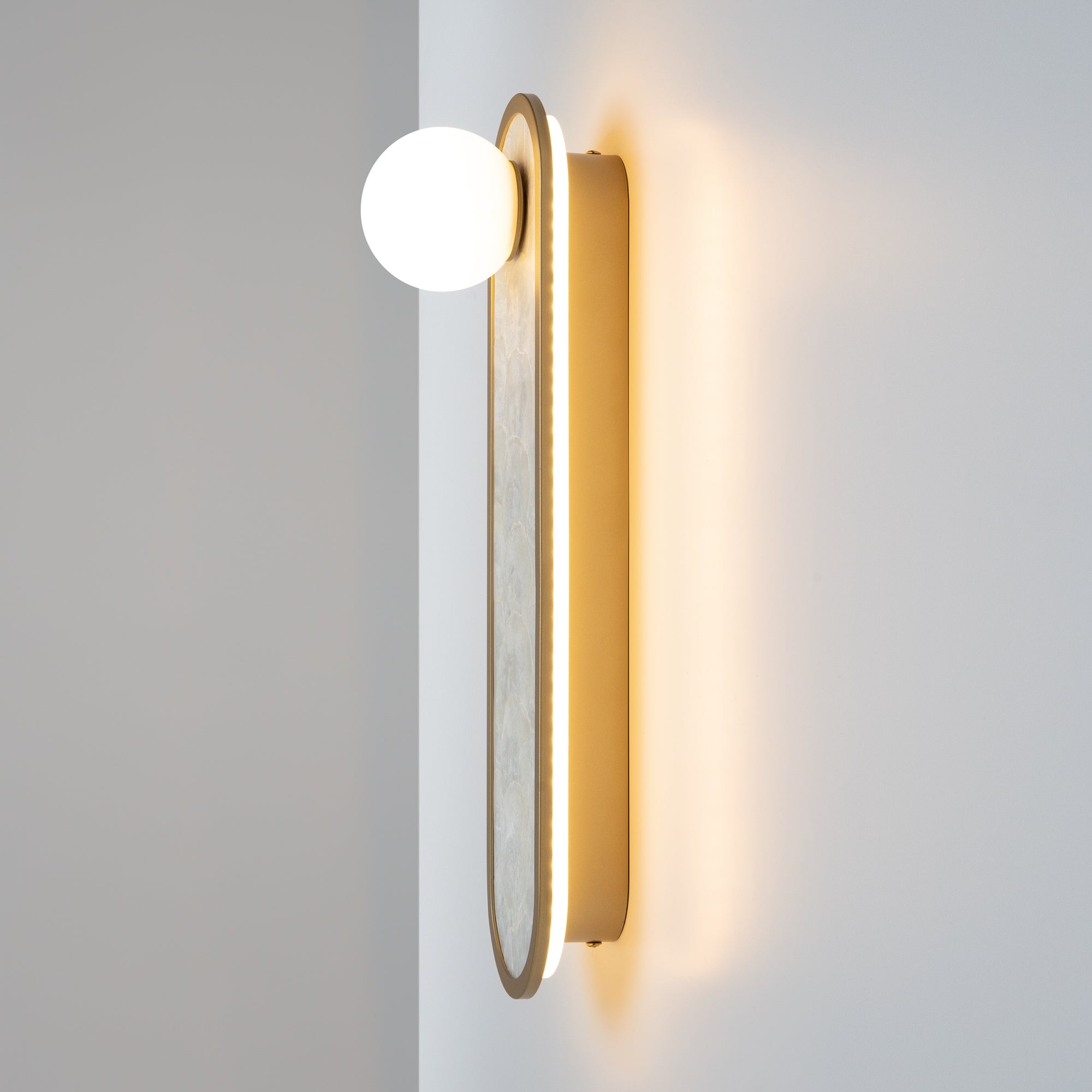 Maytoni Kinkiet Perlamour - Aluminium - Mosiądz MOD473WL-L25BSK