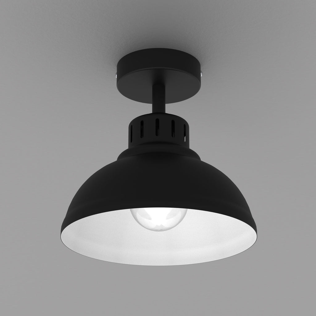 plafon Sven black 1xE27