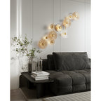 Maxlight Kinkiet Allure 10l - Metal + szkło - Złoty matowy W0354