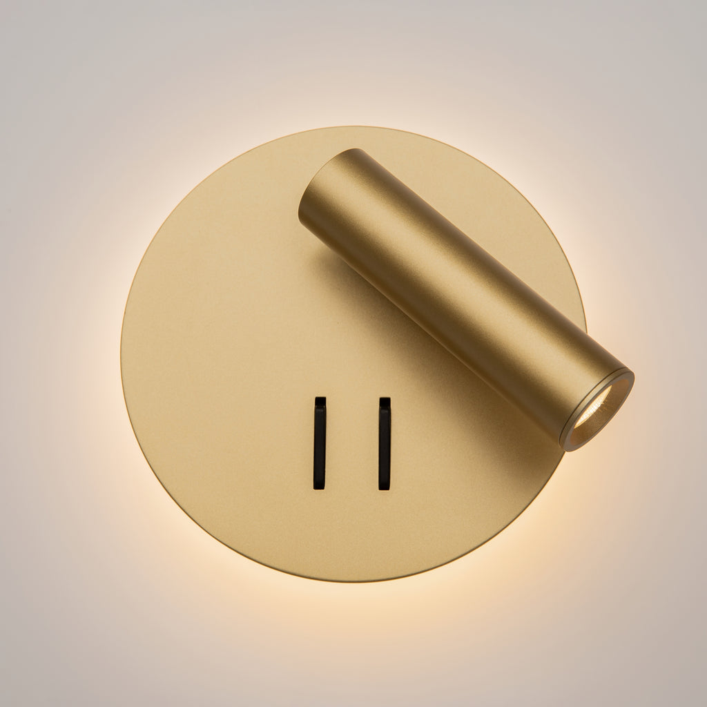 Maytoni Kinkiet Ios 176 - Aluminium - Złoty matowy C176-WL-01-6W-MG