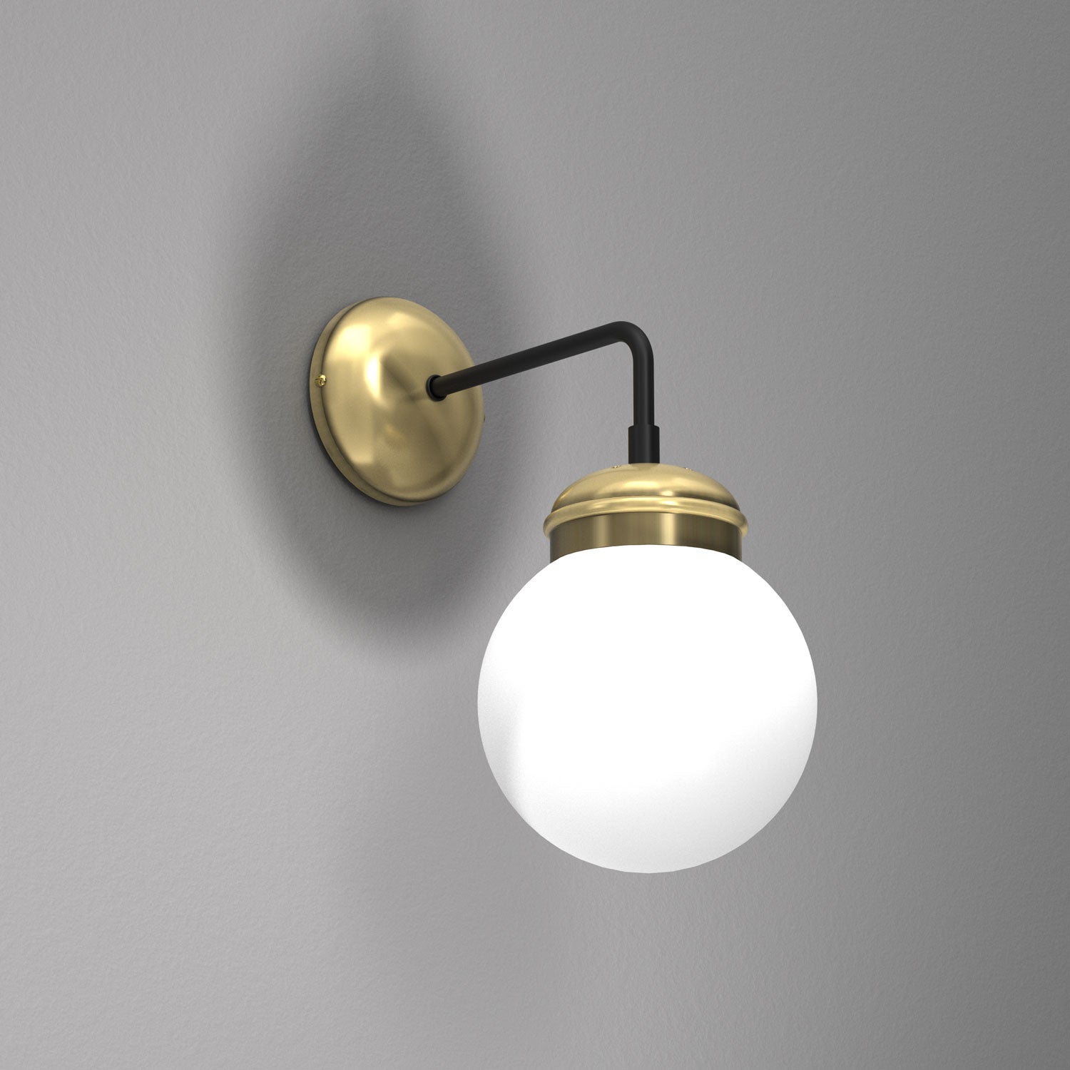 wall lamp Hydro opal glass dia 160 mm 1xE27