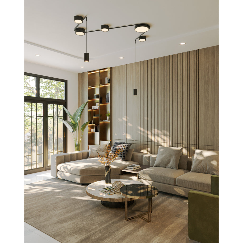 Maxlight Lampa wisząca Zumaia I - Stal nierdzewna - Czarny C0249