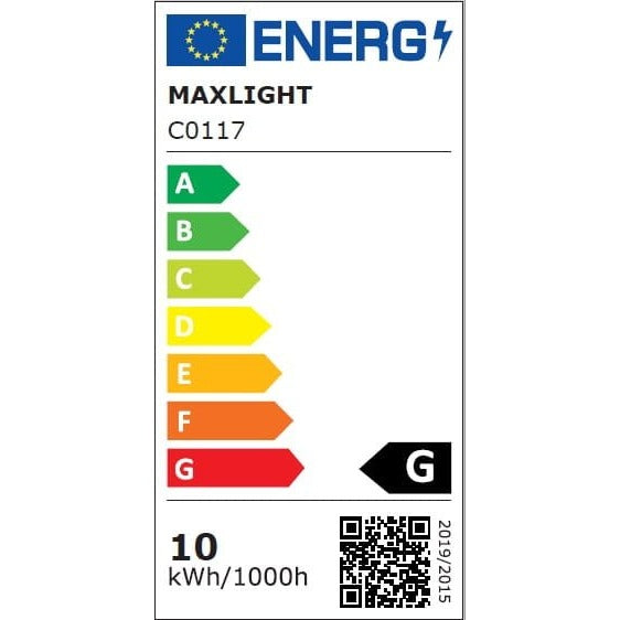 Maxlight Plafon Organic 20cm - Metal + akryl - Chrom C0117D