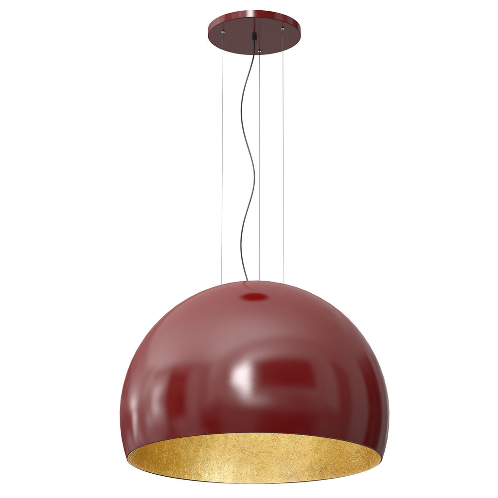 żyrandol Compo 3/4 bool ( dia 800) burgundy/gold 1xE27