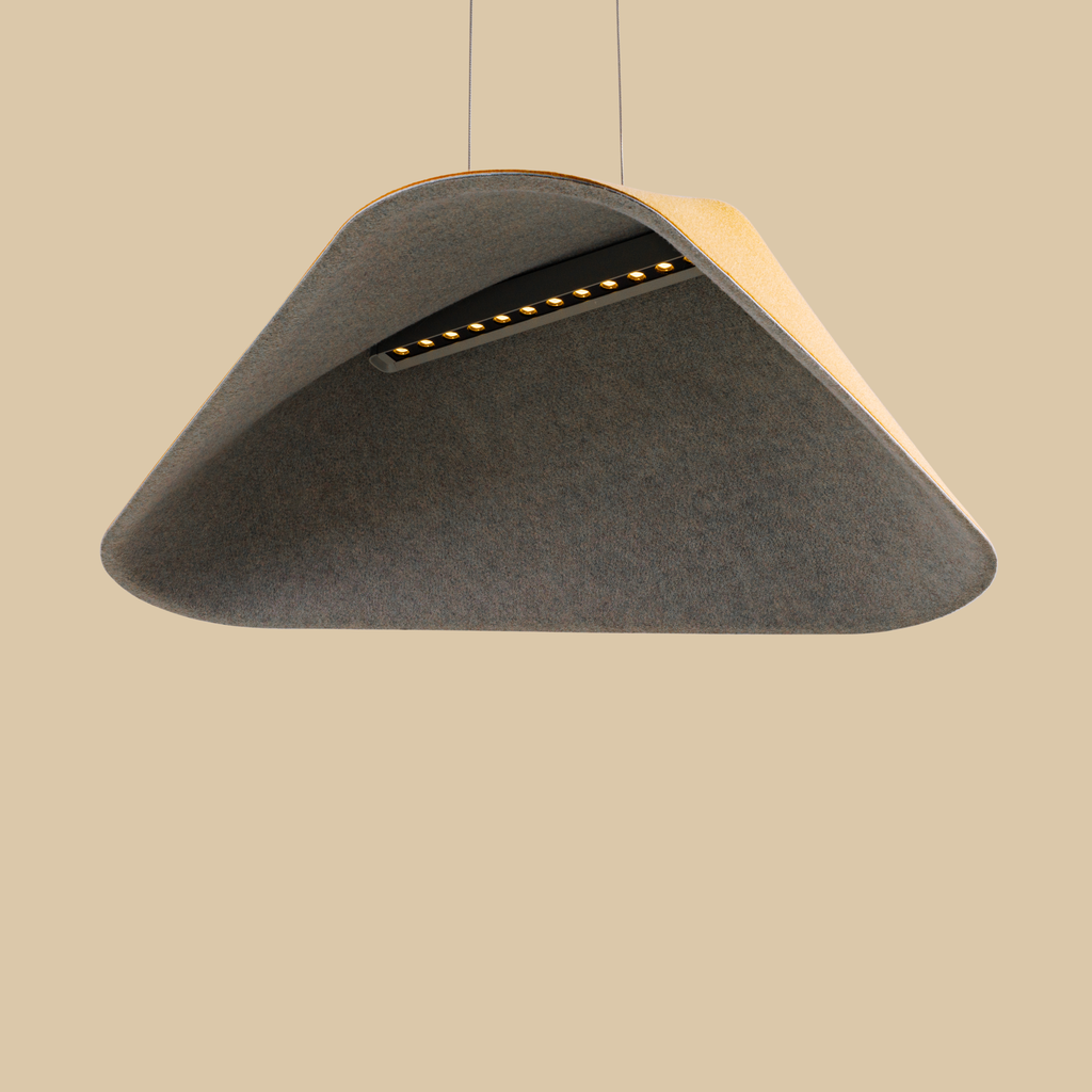 Maxlight Lampa wisząca Carbon - Filc - Żółty + szary P0569