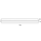 Maxlight Oprawa natynkowa Flex 115 cm - Aluminium - Czarny C0258