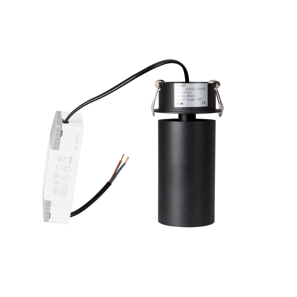Maxlight Oprawa wpuszczana Halo D - Aluminium - Czarny H0127