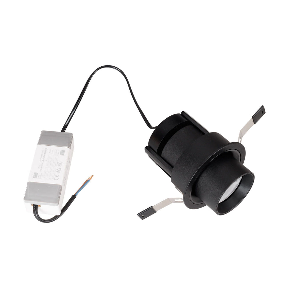 Maxlight Oprawa wpuszczana Halo F - Aluminium - Czarny H0131