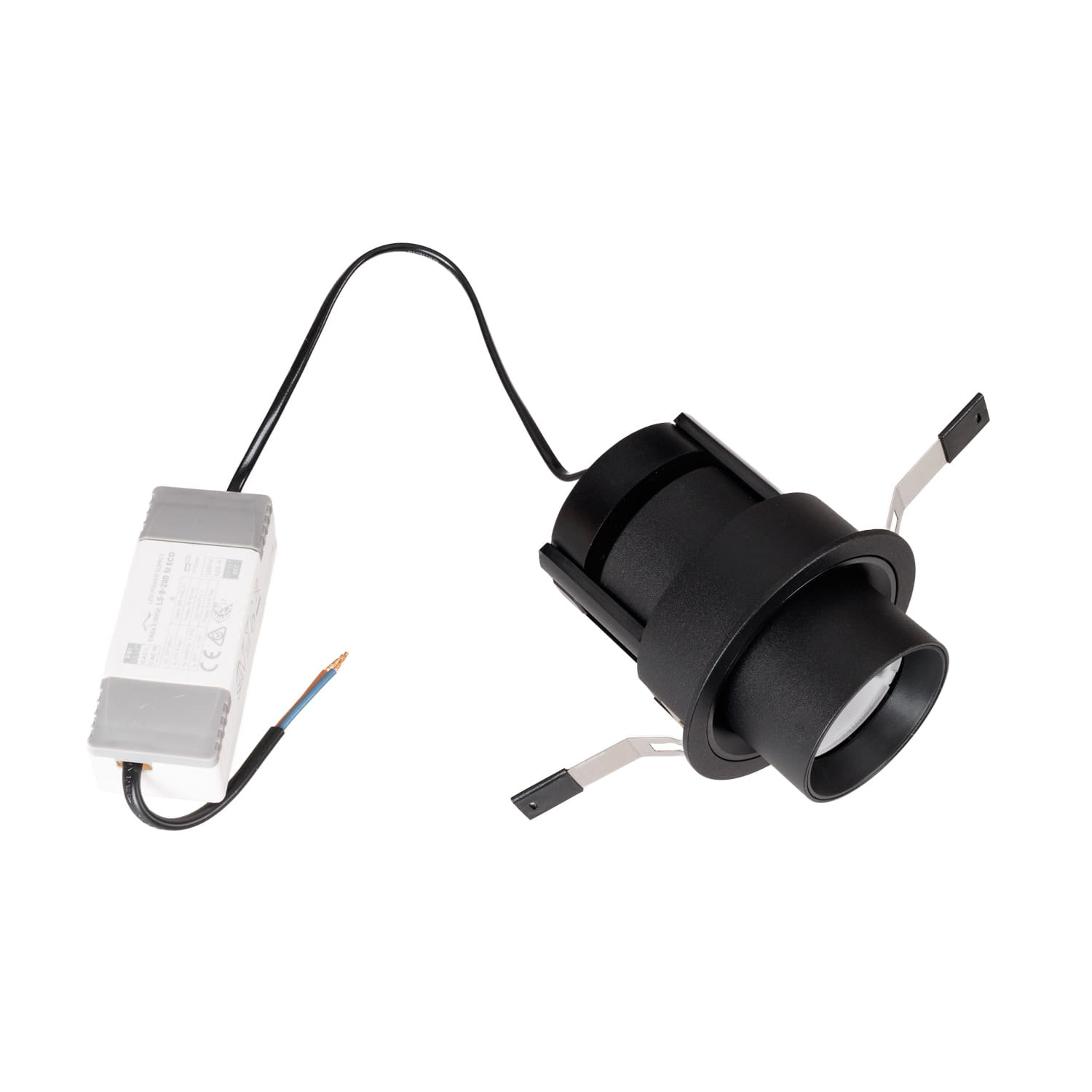 Maxlight Oprawa wpuszczana Halo F - Aluminium - Czarny H0131