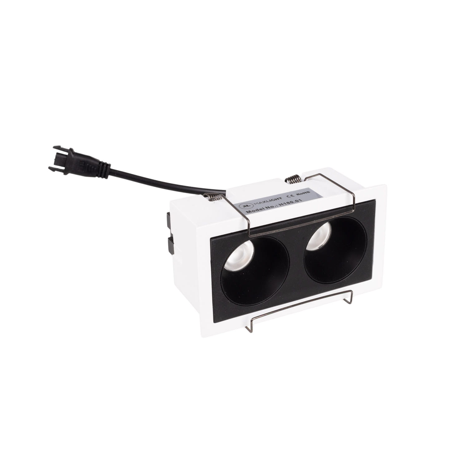 Maxlight Oprawa wpuszczana Modular, do skompletowania z modułem HM180 i zasilaczem HT180 - Metal - Biały H180.01