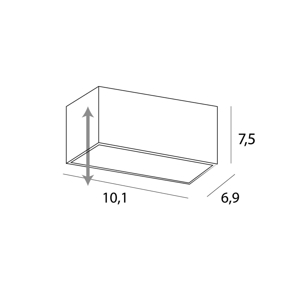 Maxlight Oprawa wpuszczana Modular, do skompletowania z modułem HM180 i zasilaczem HT180 - Metal - Biały H180.06