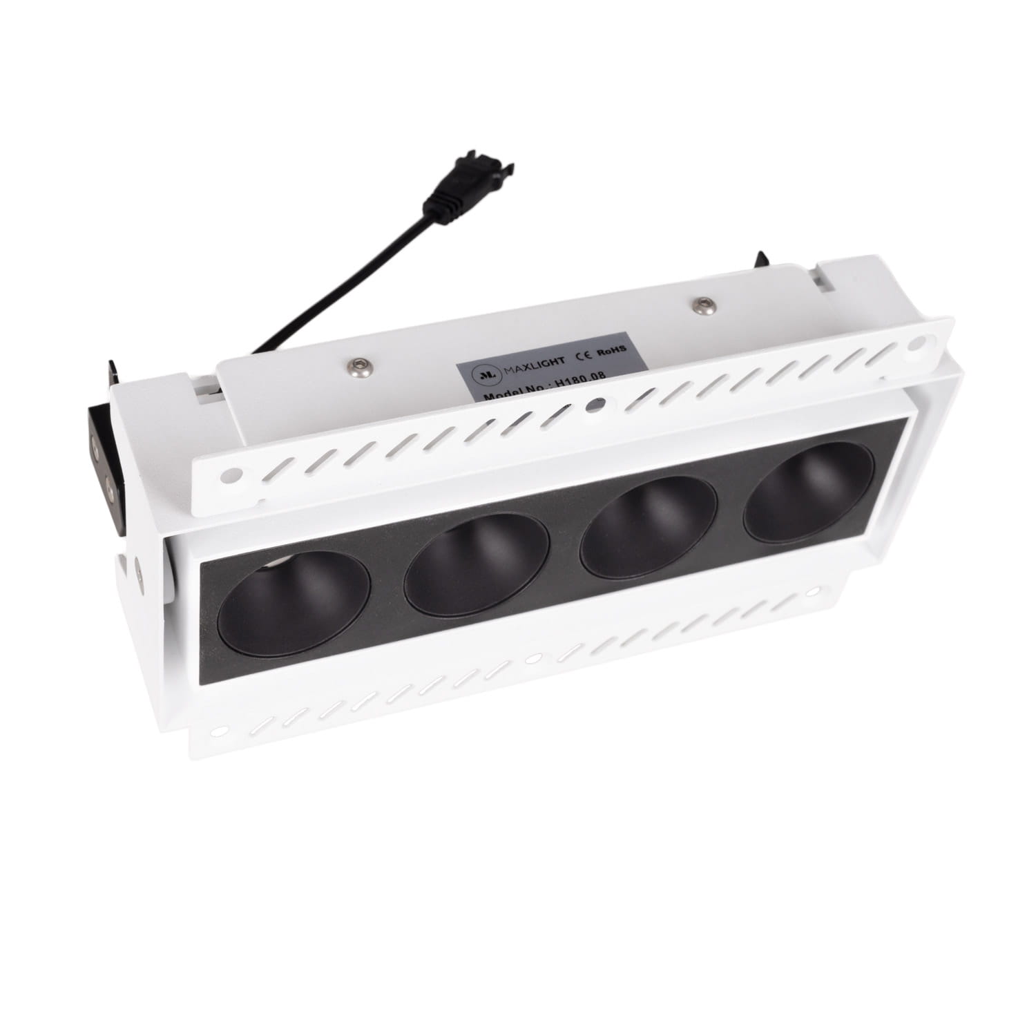 Maxlight Oprawa wpuszczana Modular, do skompletowania z modułem HM180 i zasilaczem HT180 - Metal - Biały H180.08