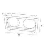Maxlight Oprawa wpuszczana Spilio, do skompletowania z modułem HM190 i zasilaczem HT190 - Aluminium - Biały H190.05