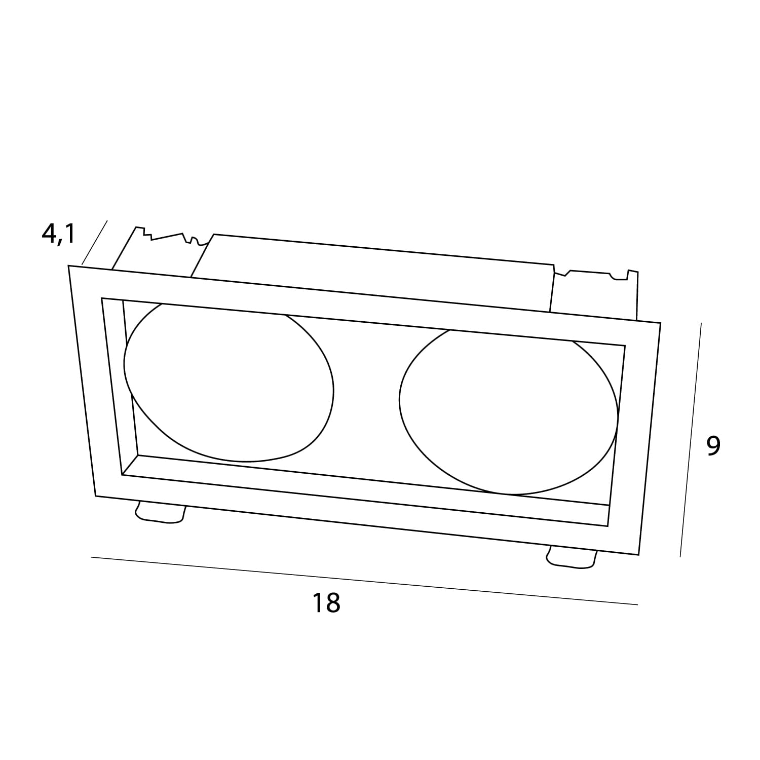 Maxlight Oprawa wpuszczana Spilio, do skompletowania z modułem HM190 i zasilaczem HT190 - Aluminium - Biały H190.05