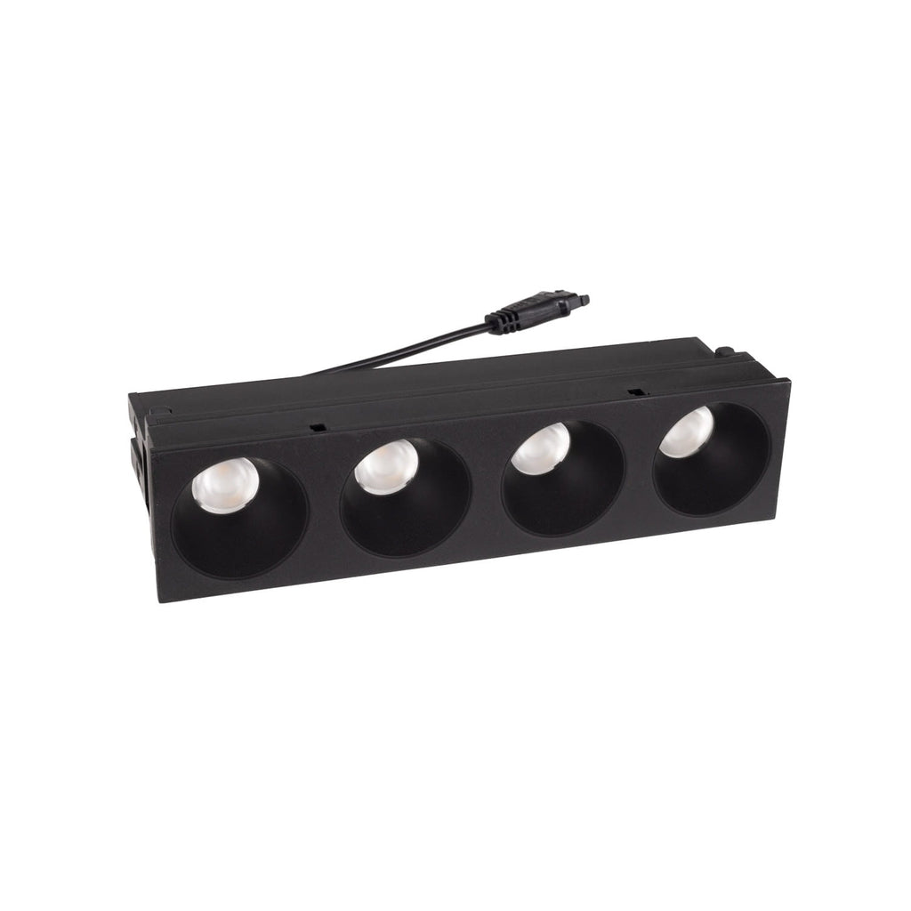 Maxlight Oprawa wpuszczana HM180 4L Modular moduł led 12W - Aluminium + plastik - Czarny HM180 4L