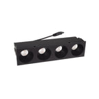 Maxlight Oprawa wpuszczana HM180 4L Modular moduł led 12W - Aluminium + plastik - Czarny HM180 4L
