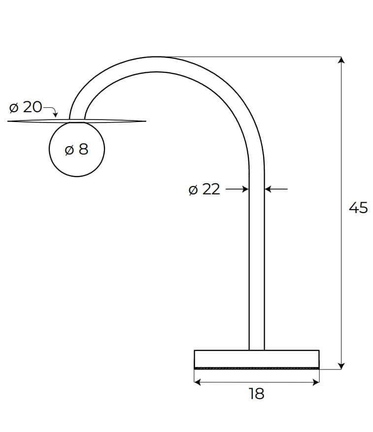 Maxlight Lampa stołowa Enigma - Metal + szkło - Czerwony T0060