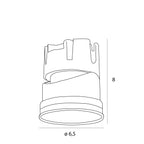 Maxlight Oprawa wpuszczana HM190 Spilio 3000K Moduł led 10W IP65 - Aluminium - Czarny HM190 3000K