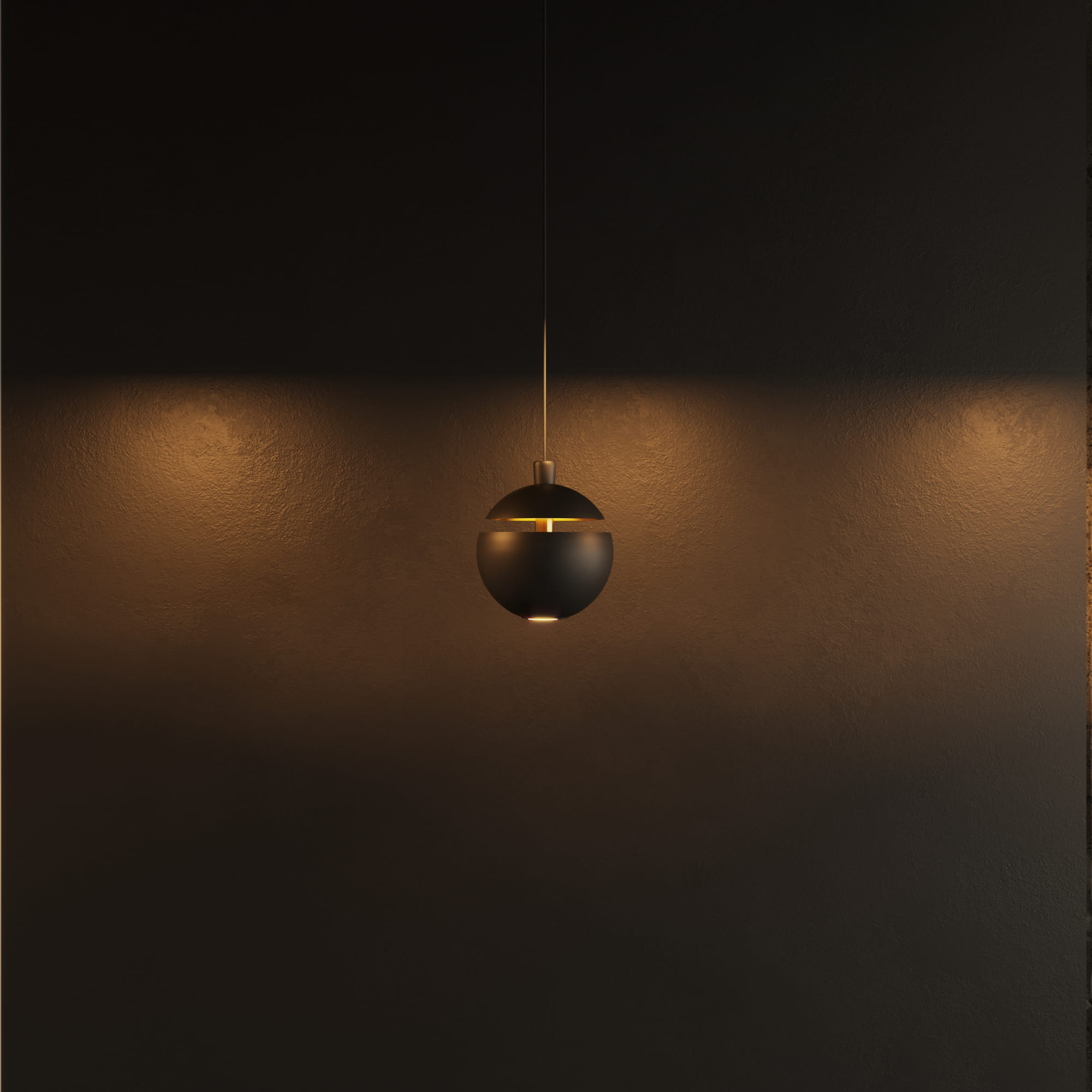 Maxlight Lampa wisząca Cometshine - Aluminium + akryl - Czarny + złoty P0472