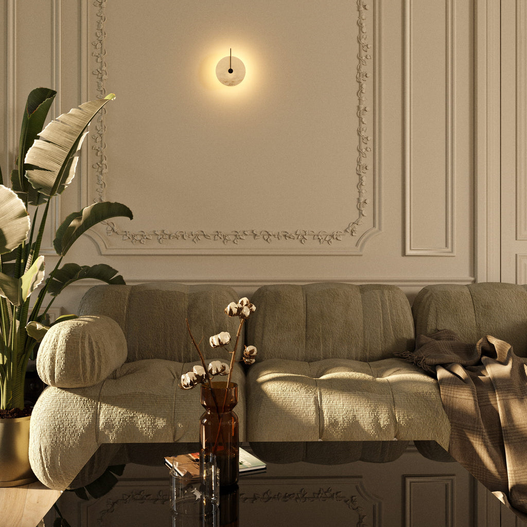Maxlight Kinkiet Retro - Aluminium + alabaster + akryl - Czarny W0329