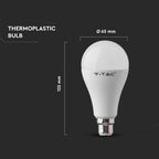 15W A65 Żarówka LED / Chip SAMSUNG / Barwa:6400K / Trzonek:B22