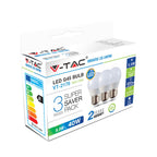 5.5W G45 Żarówka LED / Barwa:6400K/ Opakowanie: 3szt. / Trzonek: E27