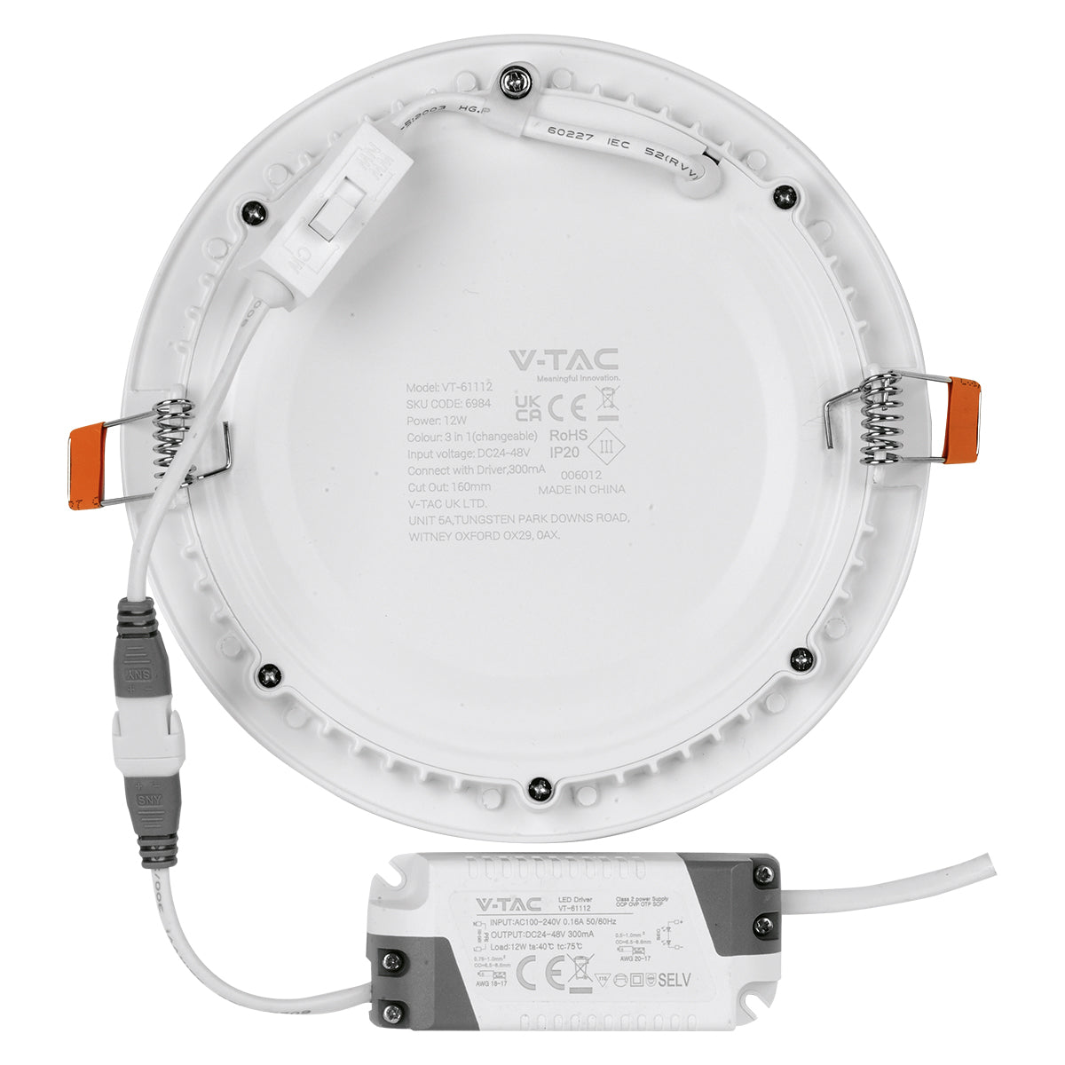 12W Panel LED / Barwa:3w1/ Okrągły